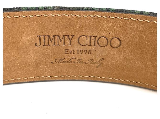 Jimmy Choo grüner Stoffgürtel - Ansicht 11