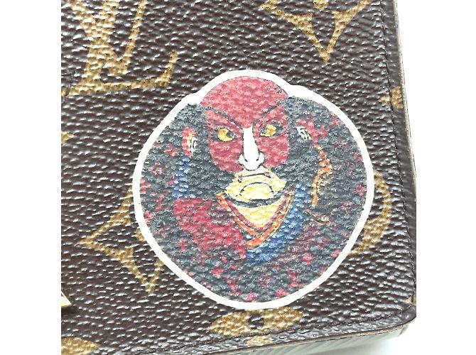 Lange Geldbörse Kabuki Kansai Yamamoto Monogramm Louis Vuitton Braun - Ansicht 10