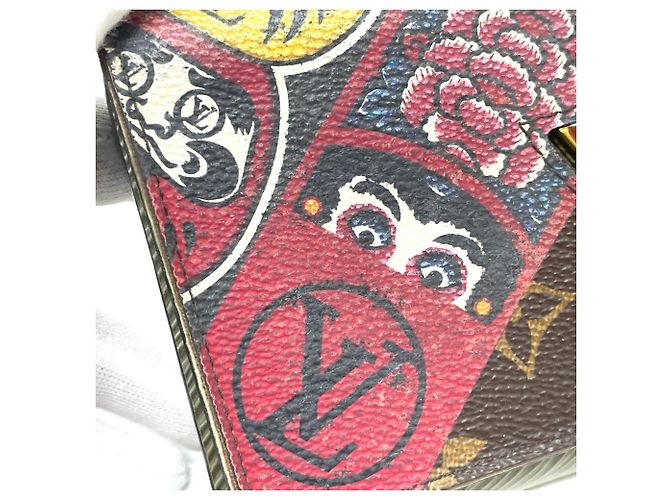 Lange Geldbörse Kabuki Kansai Yamamoto Monogramm Louis Vuitton Braun - Ansicht 11