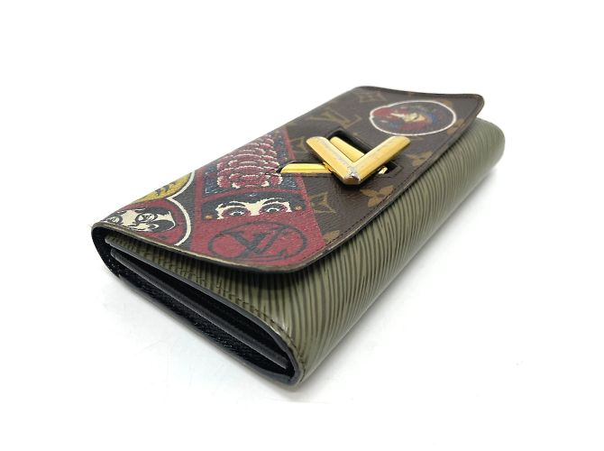 Lange Geldbörse Kabuki Kansai Yamamoto Monogramm Louis Vuitton Braun - Ansicht 3