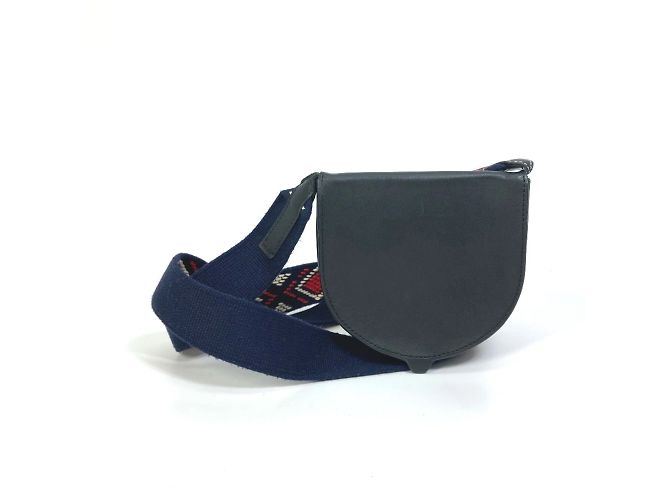 Borsa a spalla in pelle nera Loewe Anagram Nero - vista 2