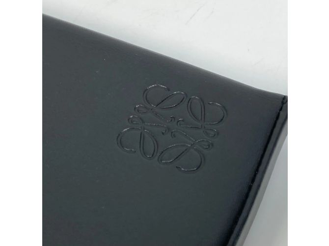 Borsa a spalla in pelle nera Loewe Anagram Nero - vista 7