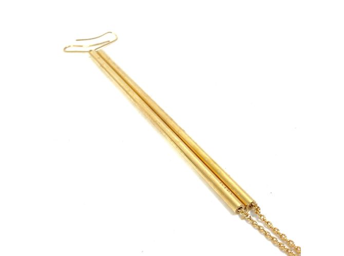Orecchini a bottone placcati in oro Loewe D'oro - vista 3