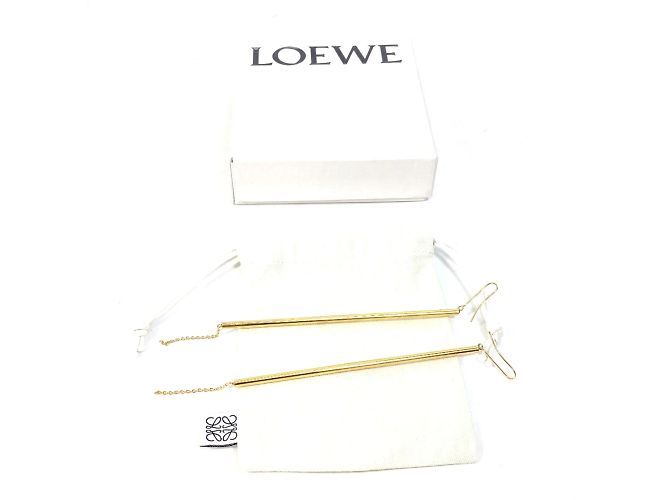 Orecchini a bottone placcati in oro Loewe D'oro - vista 7