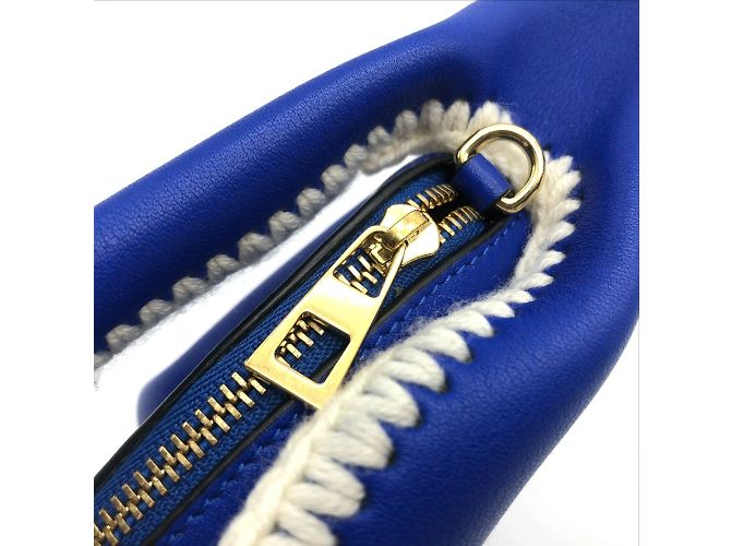 Loewe blauer Leder-Münzbeutel - Ansicht 3