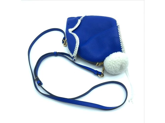 Loewe blauer Leder-Münzbeutel - Ansicht 4