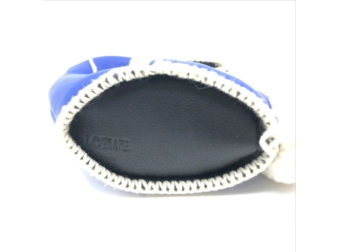 Loewe blauer Leder-Münzbeutel - Ansicht 7
