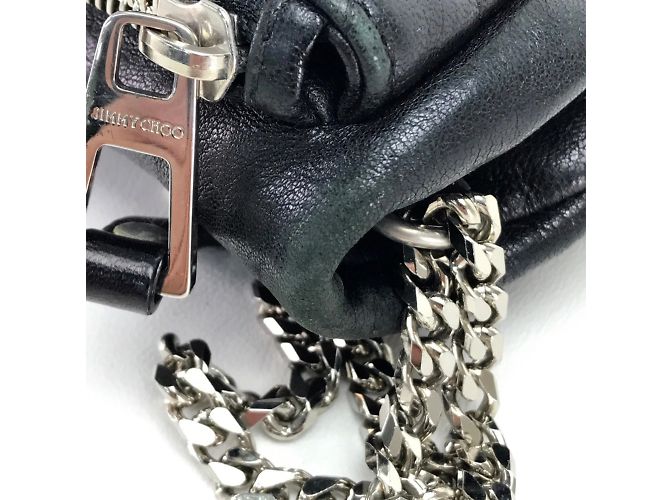 Borsa a spalla in pelle nera Jimmy Choo Nero - vista 6