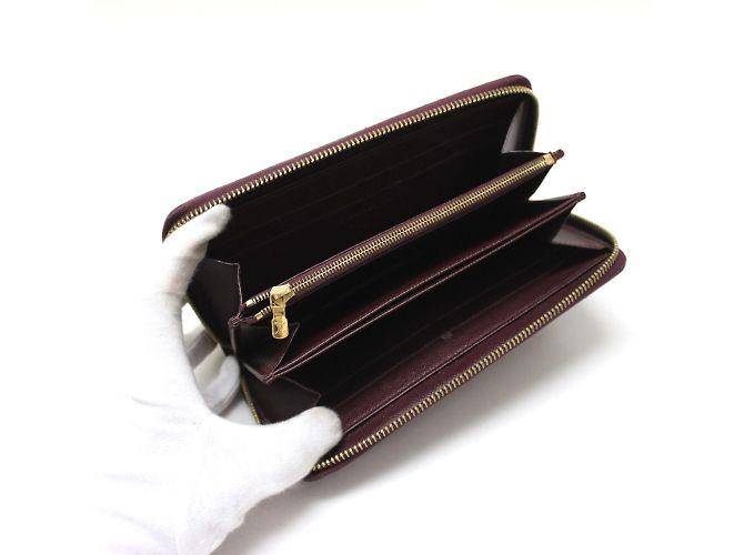 Cartera larga con cremallera Damier-Paillette Louis Vuitton Castaño - vista 6