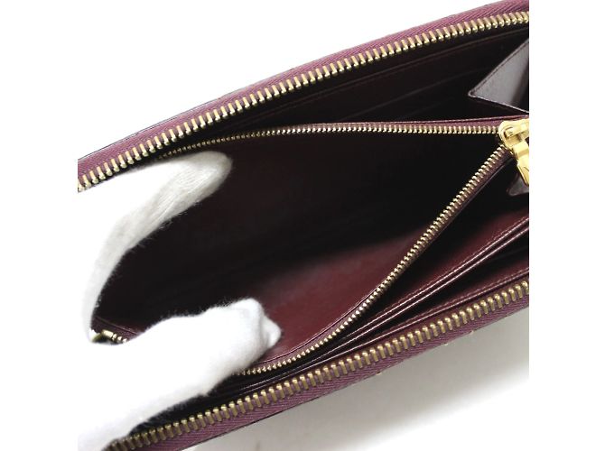Cartera larga con cremallera Damier-Paillette Louis Vuitton Castaño - vista 7