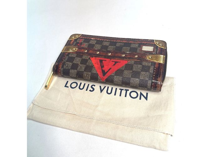 Louis Vuitton M63490 Transform do Damier Cartera Larga con Cremallera Castaño - vista 13