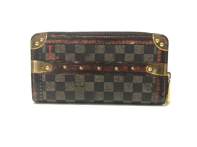 Louis Vuitton M63490 Transform do Damier Cartera Larga con Cremallera Castaño - vista 2