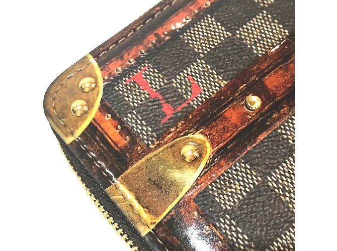 Louis Vuitton M63490 Transform do Damier Cartera Larga con Cremallera Castaño - vista 5