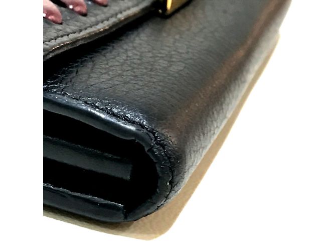 Billetera bi-fold Taurillon Clemence de Louis Vuitton Negro - vista 4