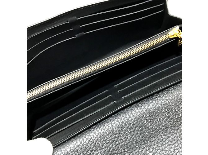 Billetera bi-fold Taurillon Clemence de Louis Vuitton Negro - vista 7