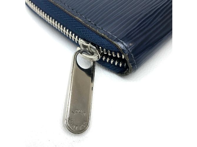 Portafoglio lungo con zip Epi Louis Vuitton Blu - vista 5