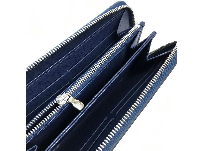 Portafoglio lungo con zip Epi Louis Vuitton Blu - vista 6