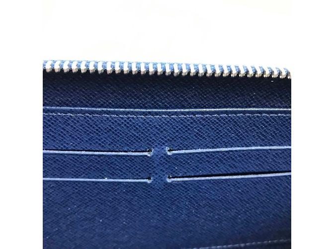 Portafoglio lungo con zip Epi Louis Vuitton Blu - vista 7