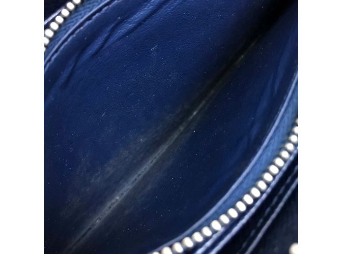 Portafoglio lungo con zip Epi Louis Vuitton Blu - vista 8