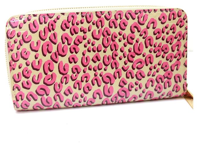 Portafoglio lungo con zip Vernis Leopardo Louis Vuitton Rosa - vista 2