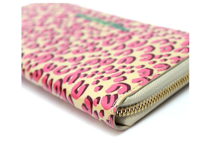 Portafoglio lungo con zip Vernis Leopardo Louis Vuitton Rosa - vista 4