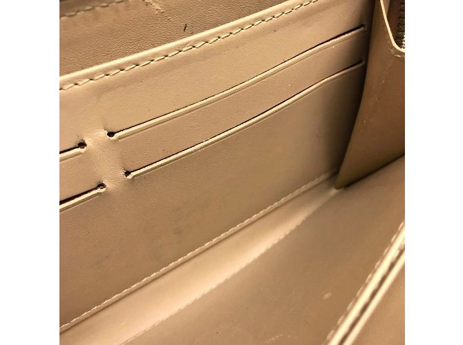 Vernis Zip Around Langbörse von Louis Vuitton Beige - Ansicht 8
