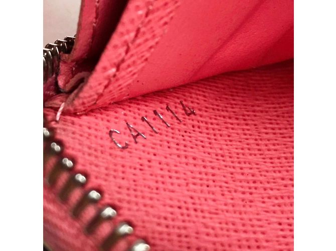 Portafoglio lungo con zip Epi Louis Vuitton Rosa - vista 10