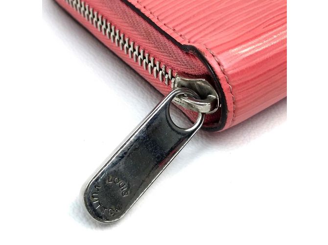 Portafoglio lungo con zip Epi Louis Vuitton Rosa - vista 5