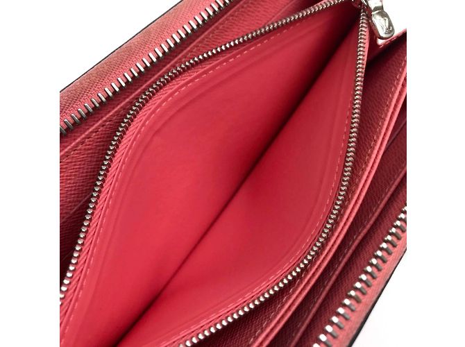 Portafoglio lungo con zip Epi Louis Vuitton Rosa - vista 9