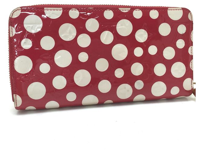 Louis Vuitton Vernis Dot Infinity Reißverschluss Langbörse Rot - Ansicht 2