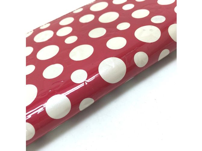 Louis Vuitton Vernis Dot Infinity Reißverschluss Langbörse Rot - Ansicht 4