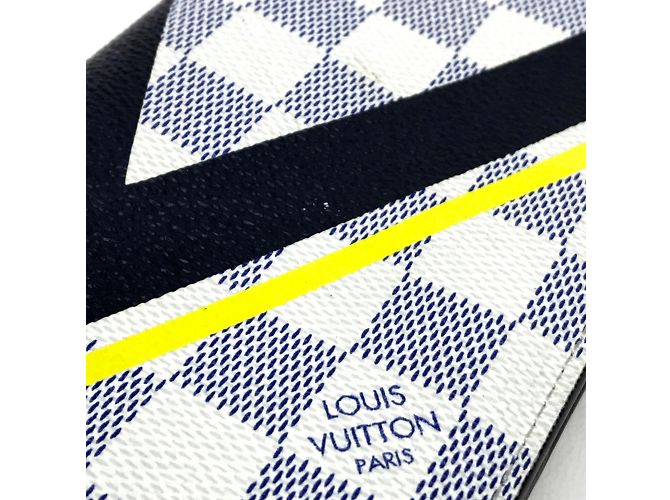 Louis Vuitton Damier Coastline Langbörse Weiß - Ansicht 5