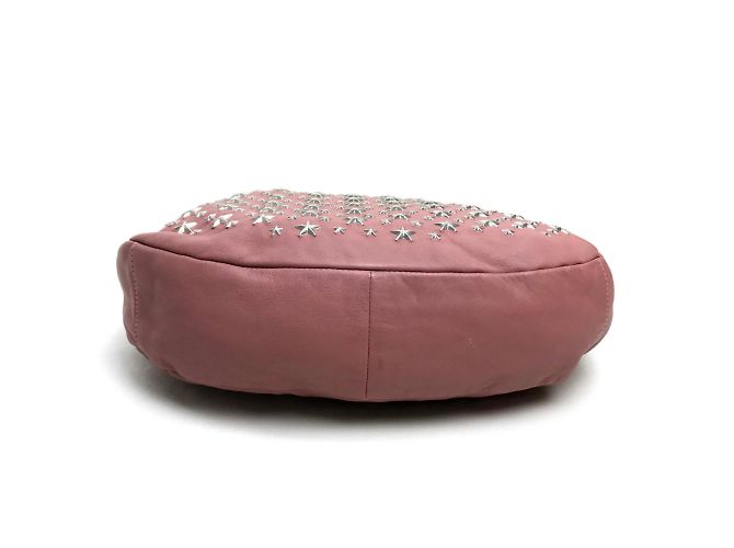 Borsa a spalla in pelle rosa Jimmy Choo - vista 3