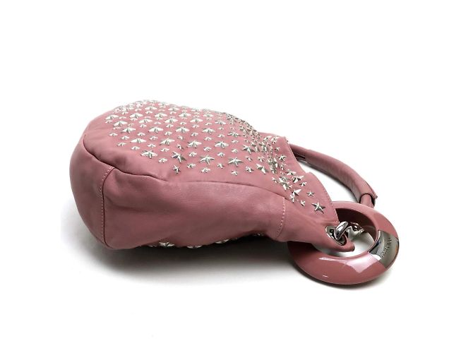 Borsa a spalla in pelle rosa Jimmy Choo - vista 4