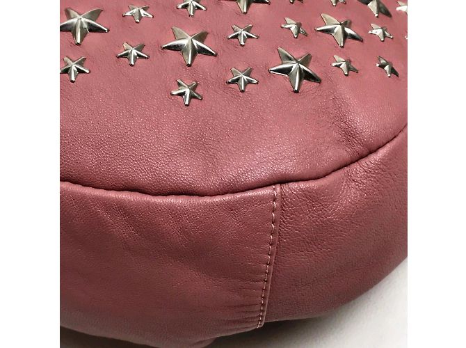 Borsa a spalla in pelle rosa Jimmy Choo - vista 5