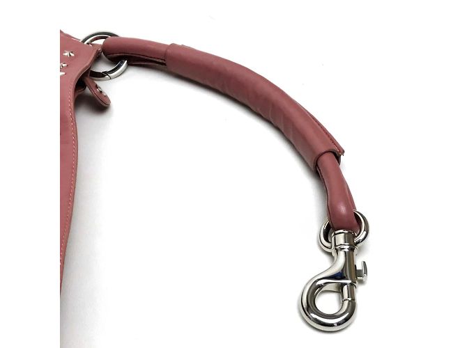 Borsa a spalla in pelle rosa Jimmy Choo - vista 9