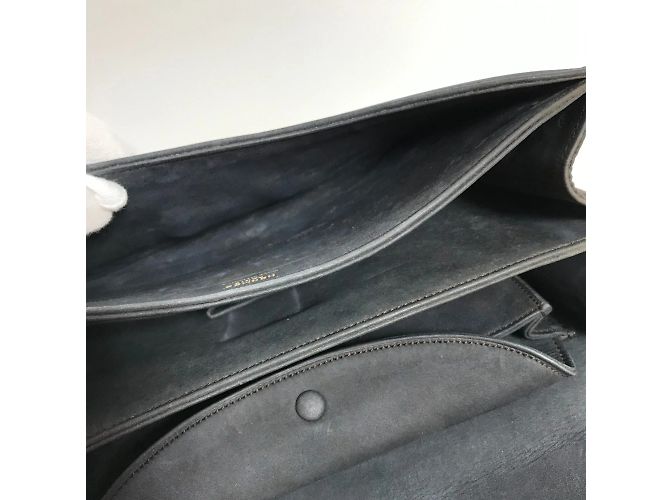Hermès Borsa a spalla in pelle grigia Hermes Marrone - vista 15