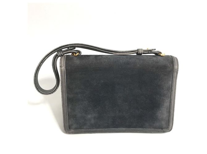 Hermès Borsa a spalla in pelle grigia Hermes Marrone - vista 2