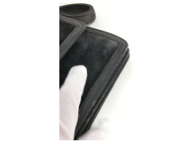 Hermès Borsa a spalla in pelle grigia Hermes Marrone - vista 7