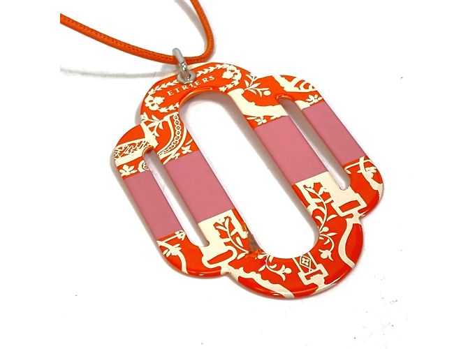 Hermès Collana di accessori Attrage Hermes Plate Arancione - vista 2