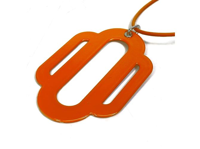 Hermès Collana di accessori Attrage Hermes Plate Arancione - vista 5