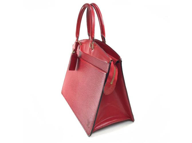 Borsa Louis Vuitton Epi in rosso castigliano - vista 3