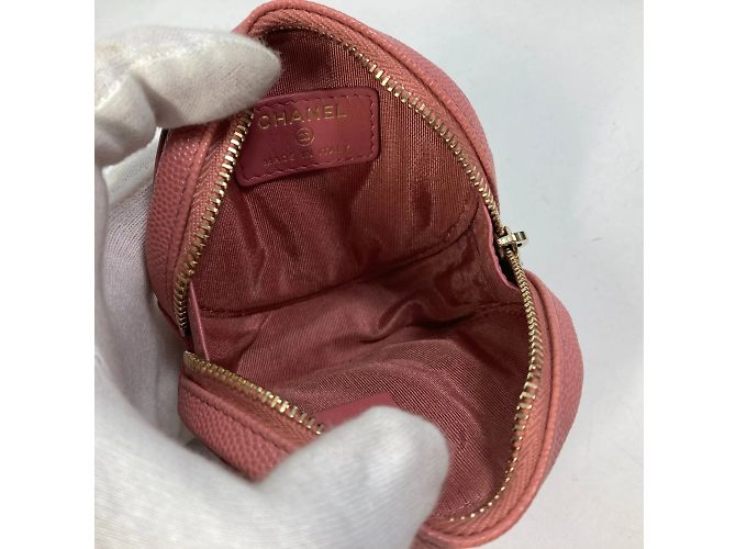 Monedero de cuero rosa Chanel - vista 10