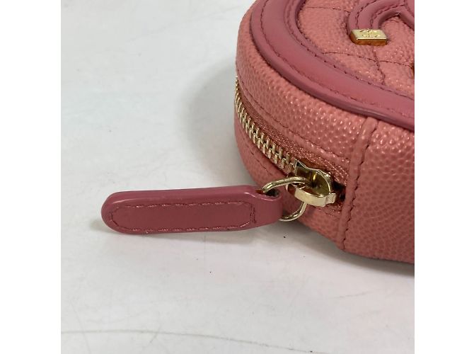 Monedero de cuero rosa Chanel - vista 6