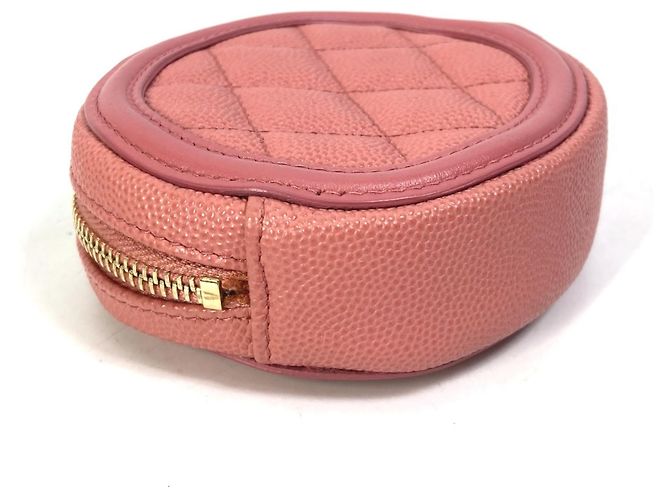 Monedero de cuero rosa Chanel - vista 9