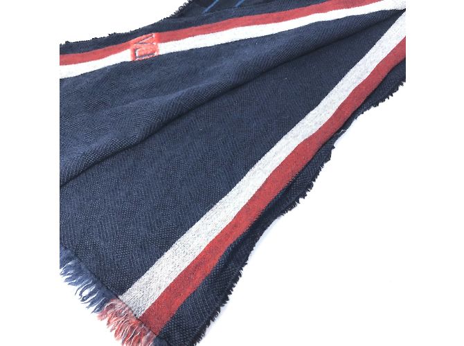 Xale de lã navy Louis Vuitton Azul marinho - vista 3