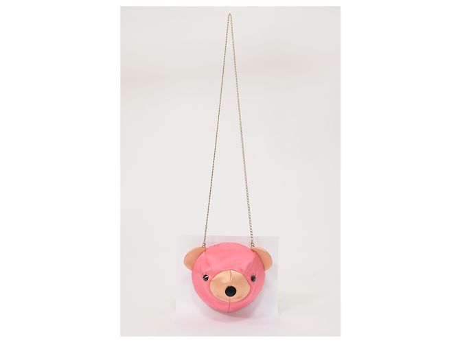 Sac bandoulière Teddy Bear de Charlotte Olympia en satin rose - vue 11