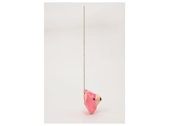 Sac bandoulière Teddy Bear de Charlotte Olympia en satin rose - vue 12