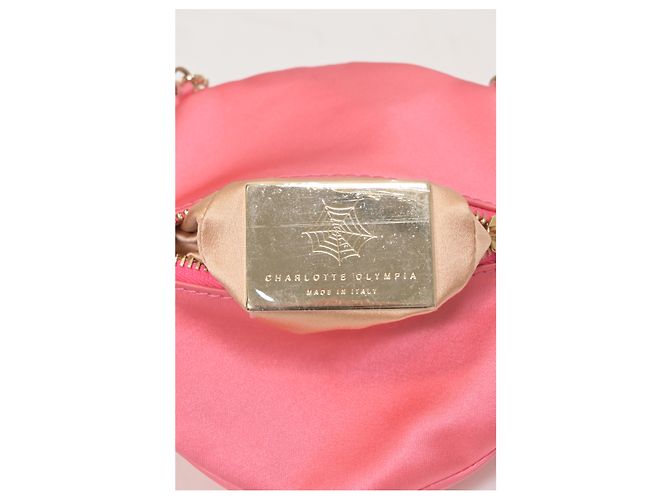 Sac bandoulière Teddy Bear de Charlotte Olympia en satin rose - vue 15