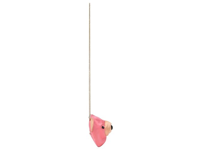 Sac bandoulière Teddy Bear de Charlotte Olympia en satin rose - vue 2